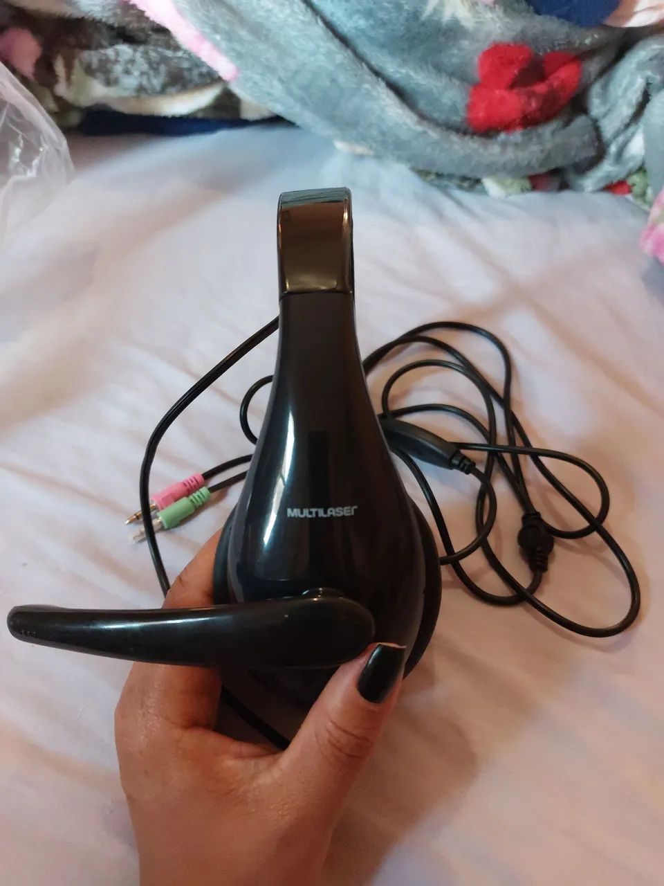 Fone de ouvido c/microfone para notebook e PC, conexão P2 Multilaser  - Foto 2
