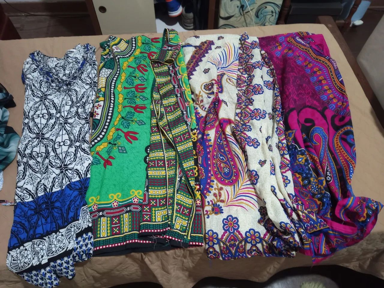 Lote de roupas indianas tam P M G GG - Foto 4