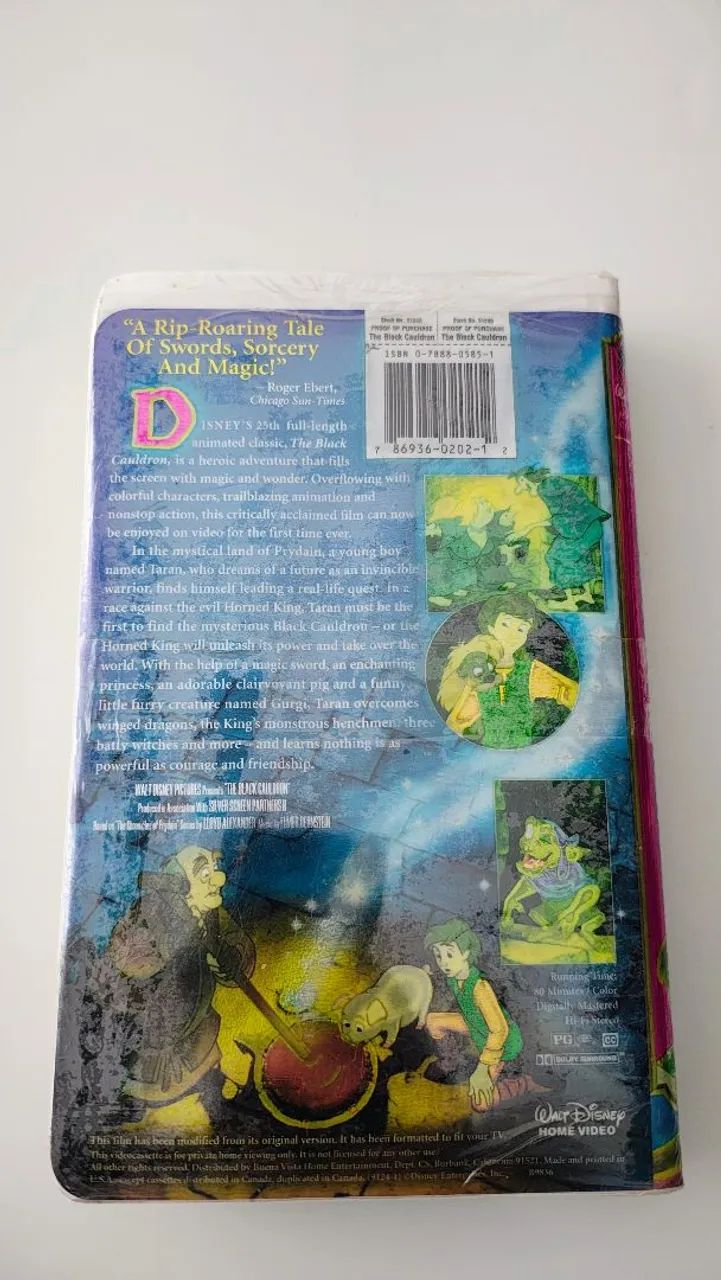 VHS RaRo Disney THE BLACK CAULDRON EDIÇÃO LUXO - Foto 2