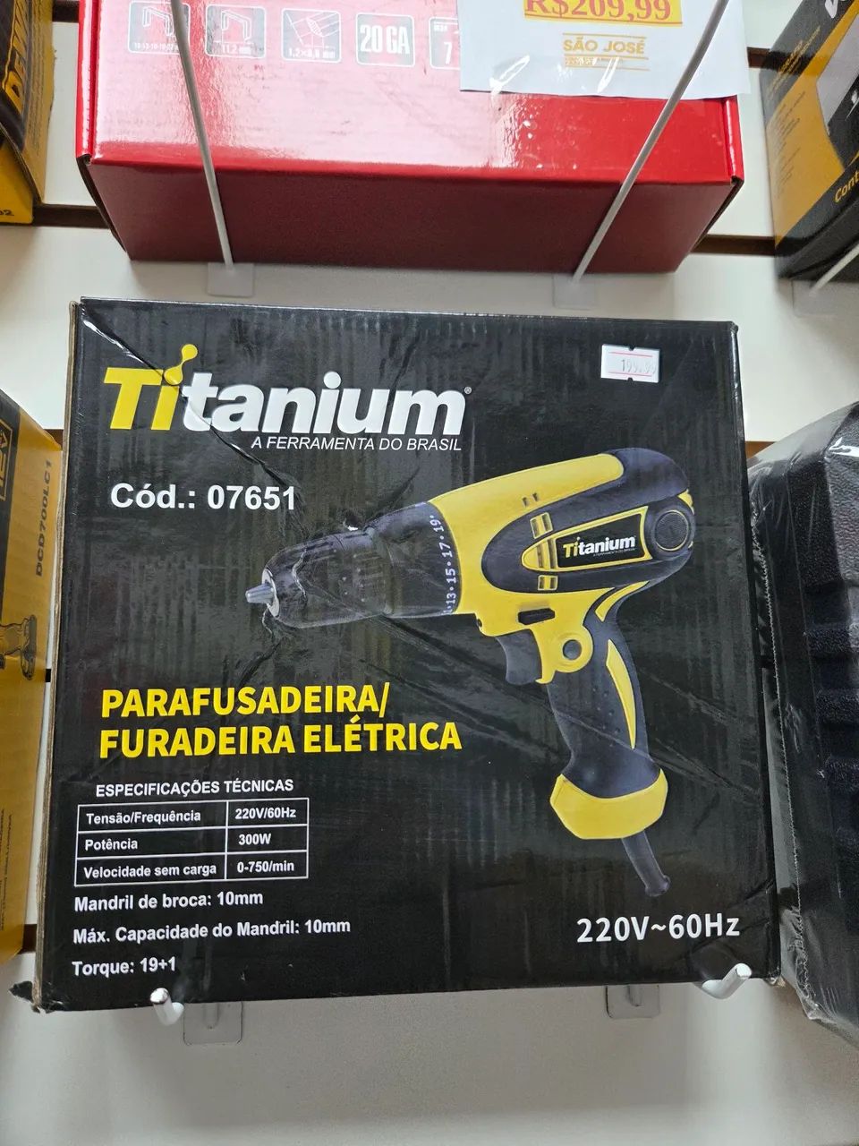 Parafusadeira e Furadeira Elétrica Nova