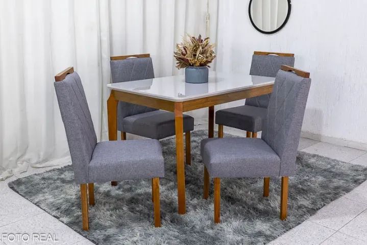 sala mesa jantar 4 cadeiras 