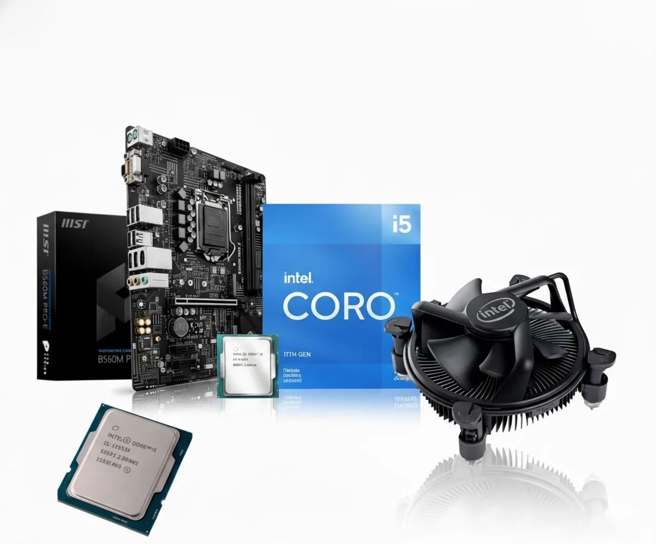 Kit processador i5 11400F + placa mãe B560M PRO-E - Peças de