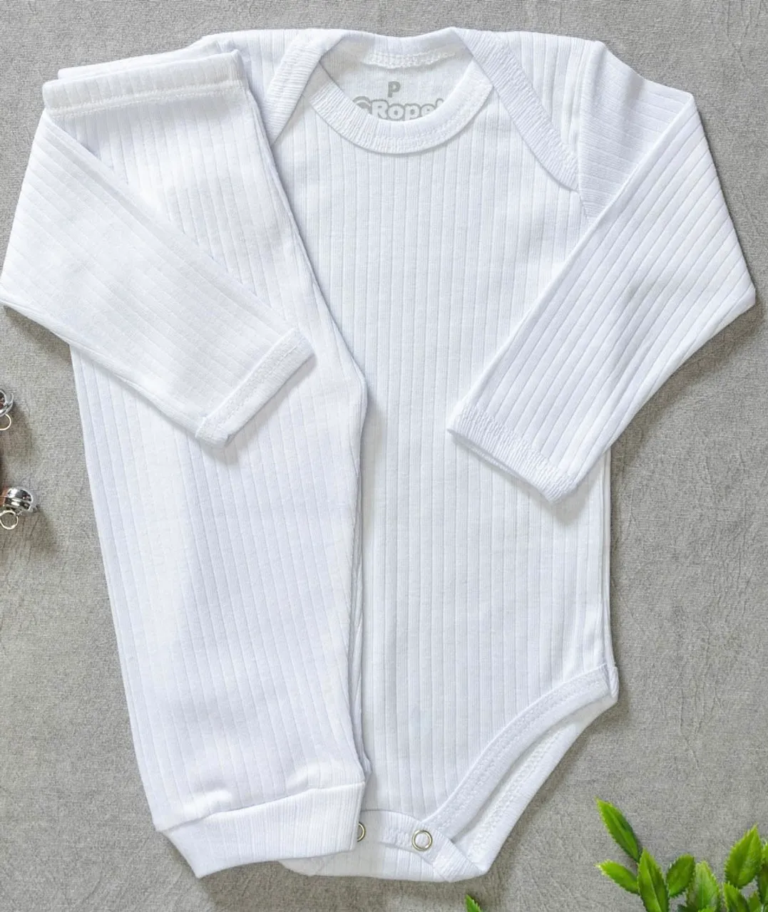 Body Ribbed Branco Bebê - Conforto e Estilo