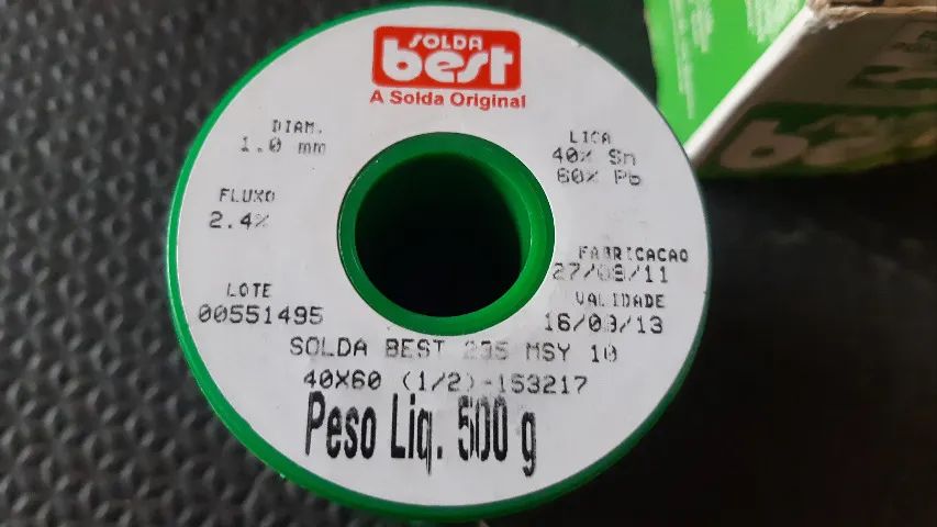 Rolo de solda estanho 500g best - Foto 2