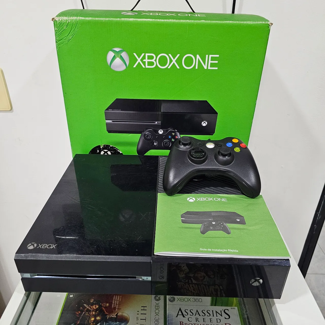 Xbox One Completo - Console, Caixa, Controles tudo 100% funcionando