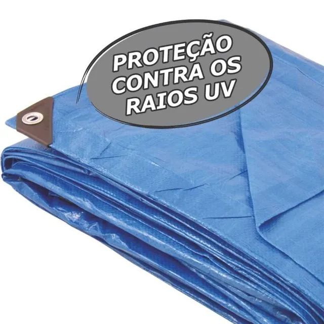 LONA REFORÇADA AZUL VONDER PLUS 6x4M
