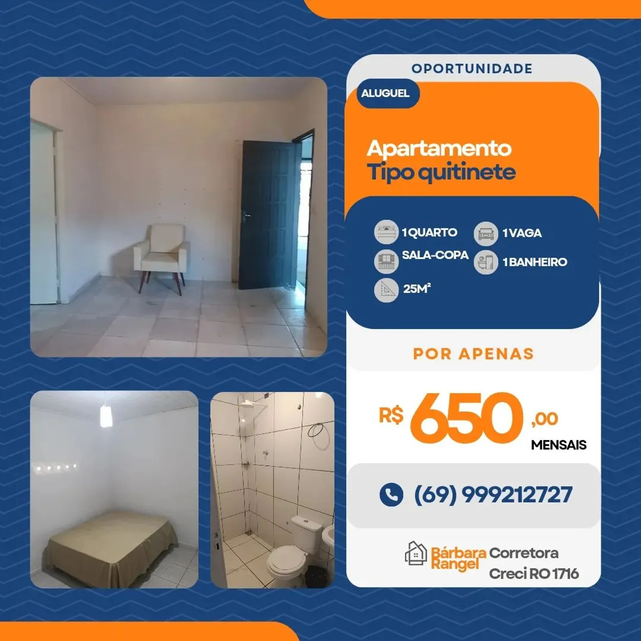 Imóvel para aluguel tem 30 metros quadrados com 1 quarto em Cuniã - Porto Velho - RO