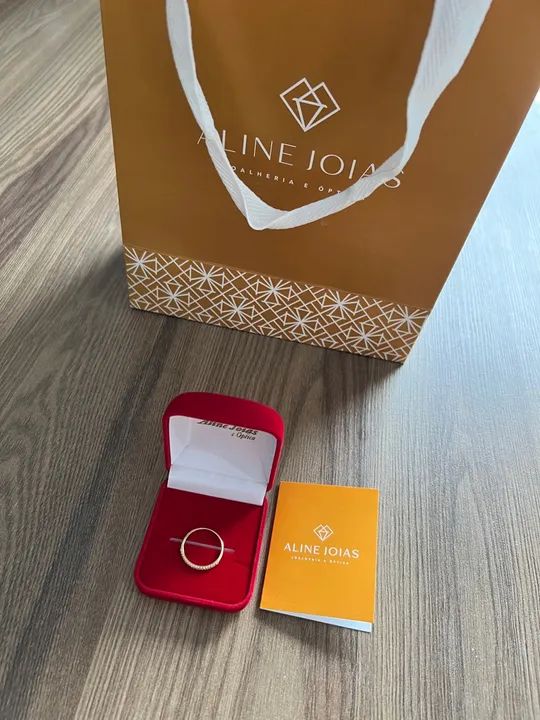 ANEL OURO 18K (NUMERAÇÃO 17) - Foto 2