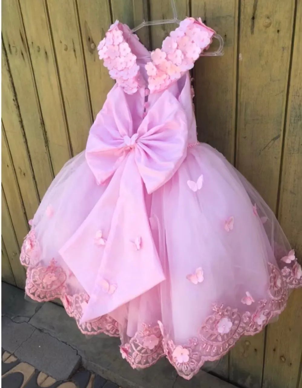 Vestido de festa infantil  jardim encantado 1 ano - Foto 3