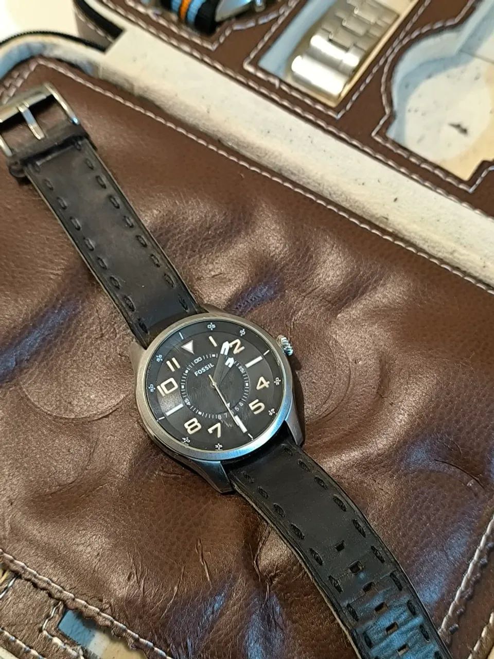 Relógio Fossil Masculino Preto Original - Foto 2