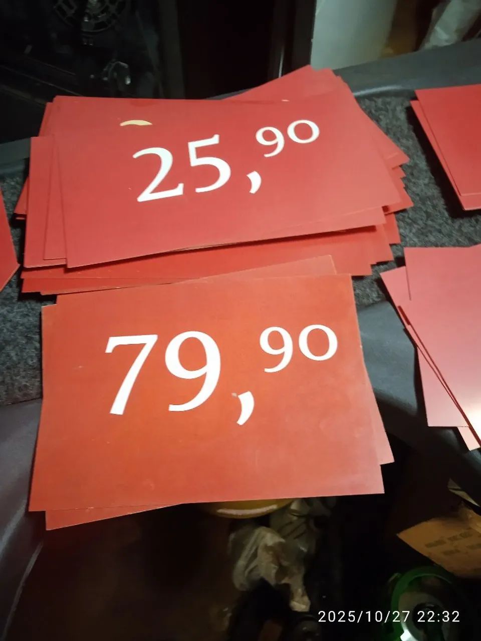 Placas de preços diversos para loja de roupas ,etc - Foto 2