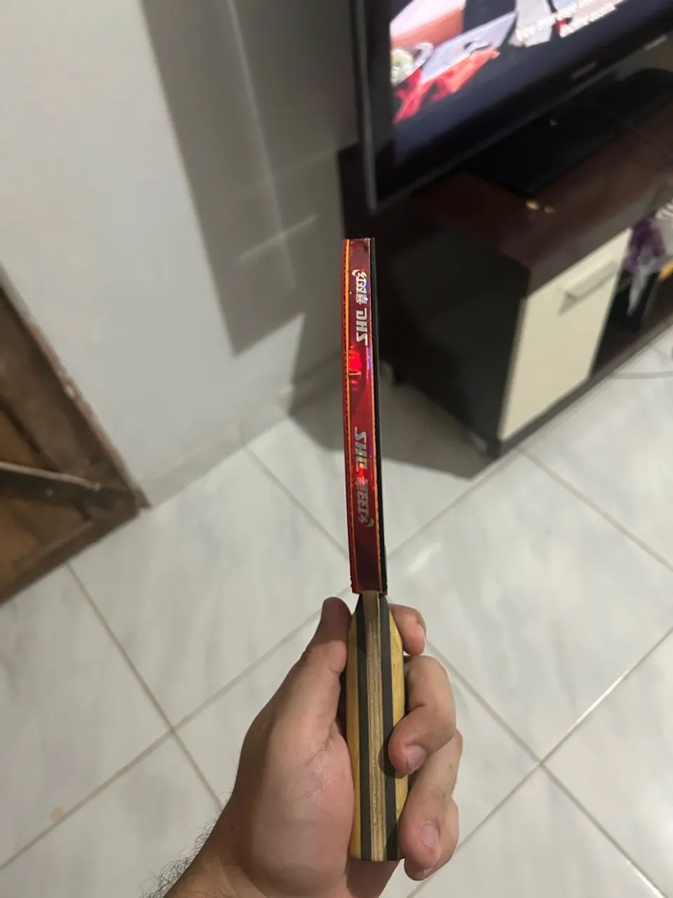 Raquete de tênis de mesa DHS 4002 acompanha capa protetora - Foto 3