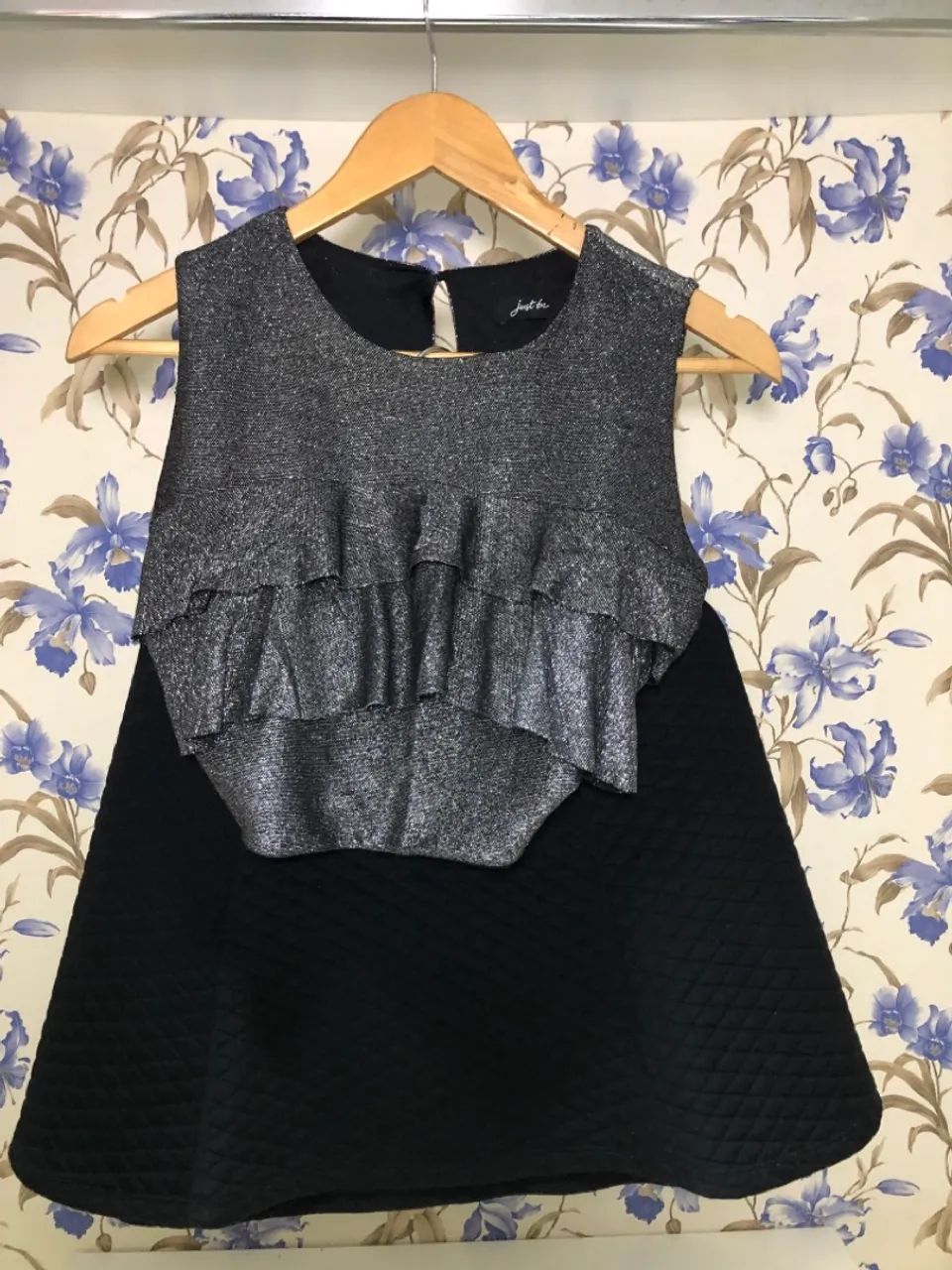 CONJUNTO SAIA YOUCOM P E BLUSINHA P PRETO