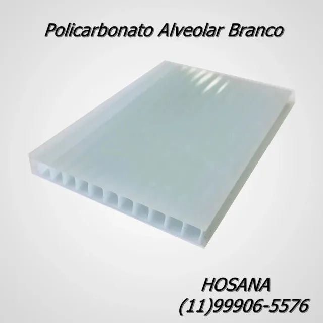 Placa Policarbonato Alveolar 6mm para coberturas - Foto 4