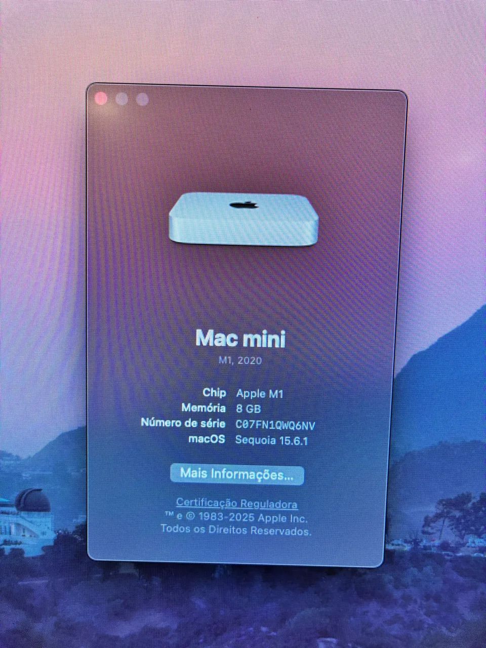 Mac Mini M1 8GB/256GB - Excelente Estado + Caixa e Acessórios