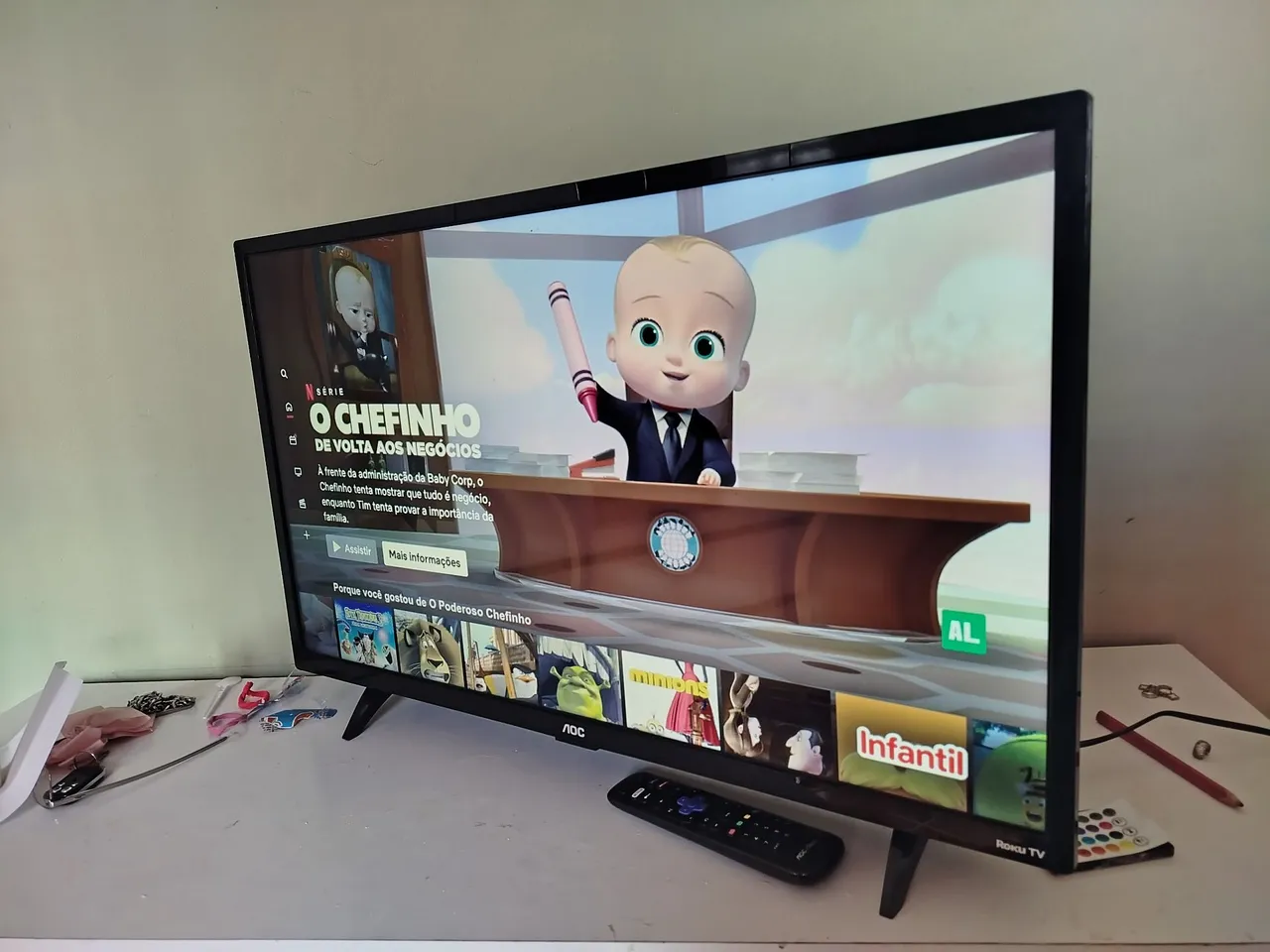 TV 4k AOC 32 polegadas Smart TV