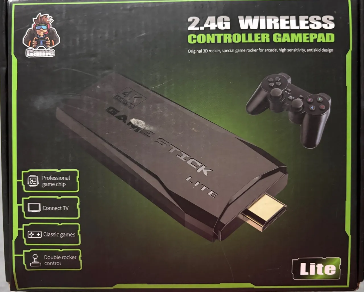 Game Stick Lite - Console Retro 2.4G Wireless