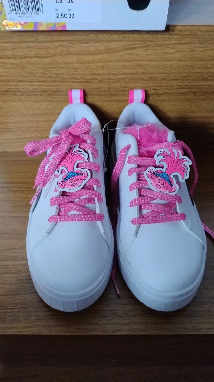 Tênis Infantil Trolls/puma edição limitada 