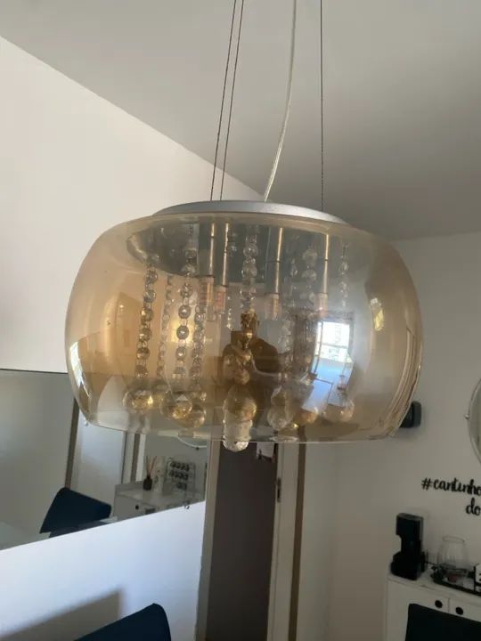 Lustre de Cristal Moderno - Iluminação Elegante - Foto 4