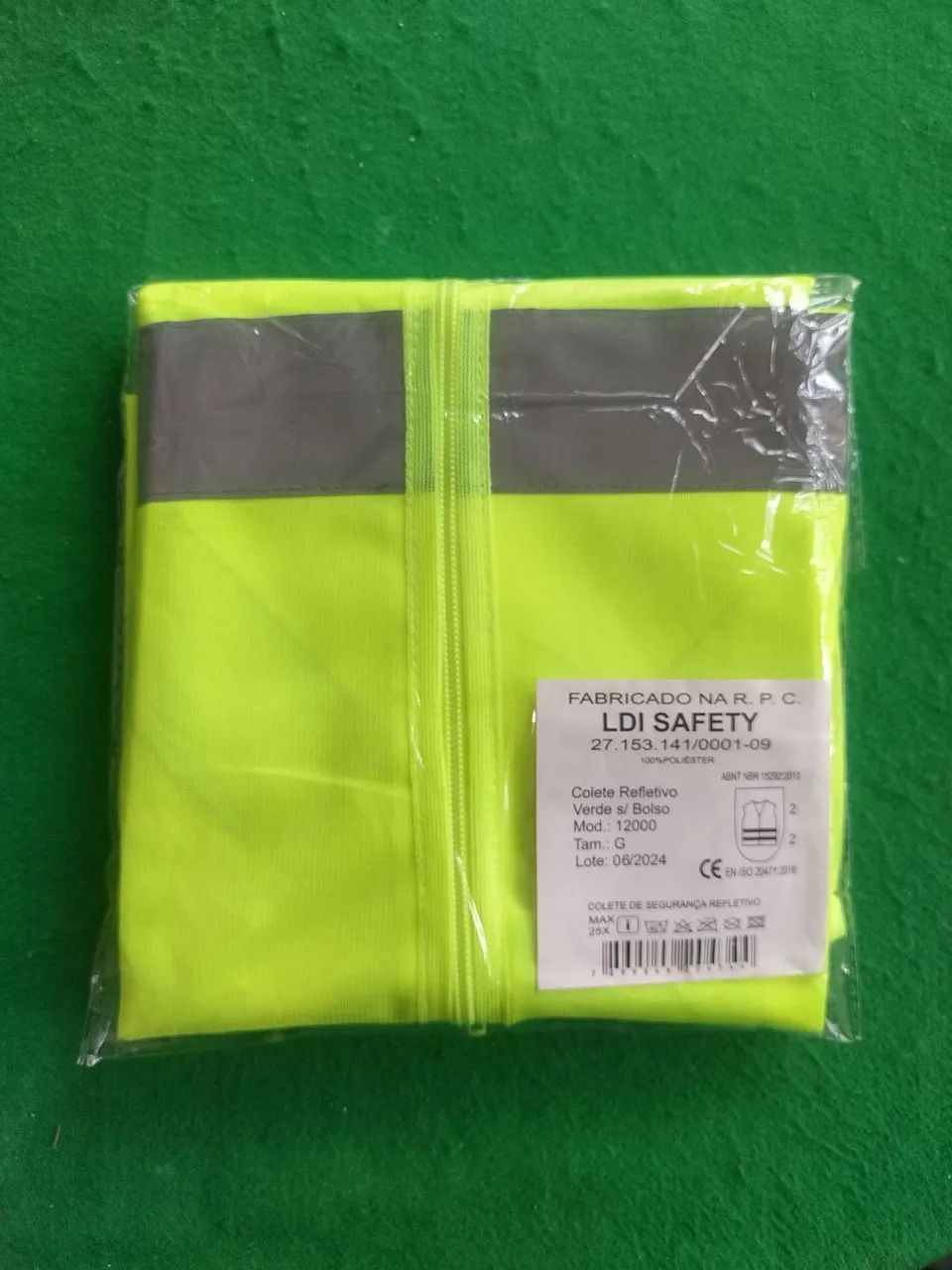 NOVO - Colete refletivo Verde ( bike-caminhada-trabalho ) - LDI SAFETY - Tamanho G  - Foto 4