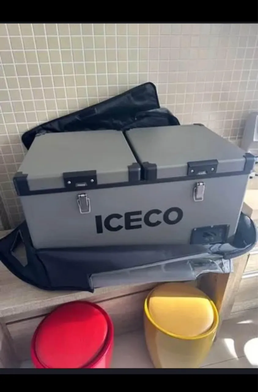 Freezer e geladeira portátil iceco 60 litros