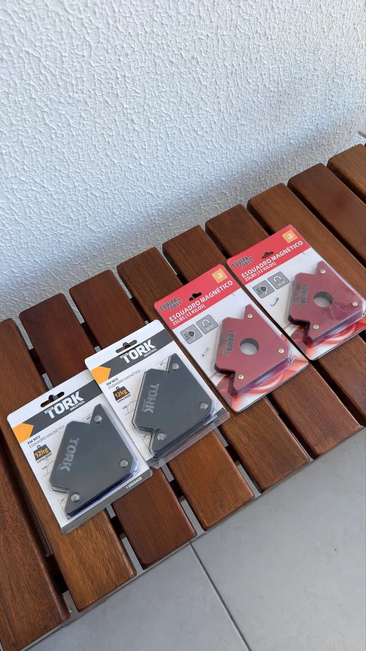 Kit 4 Esquadros Magnéticos para Solda 12kg  - Foto 2