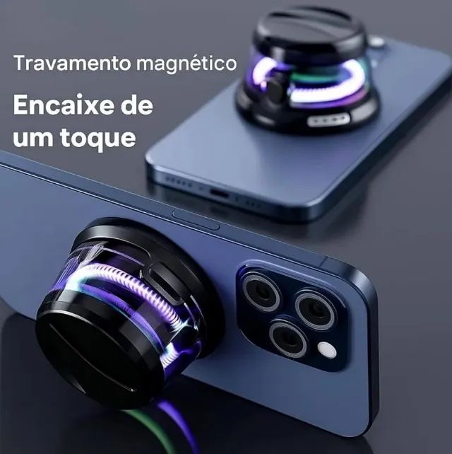 Caixa de som portátil magnética com led RGB - G200 - Foto 3