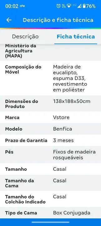 CAMA BOX CONJUGADA CASAL D33 - Foto 5