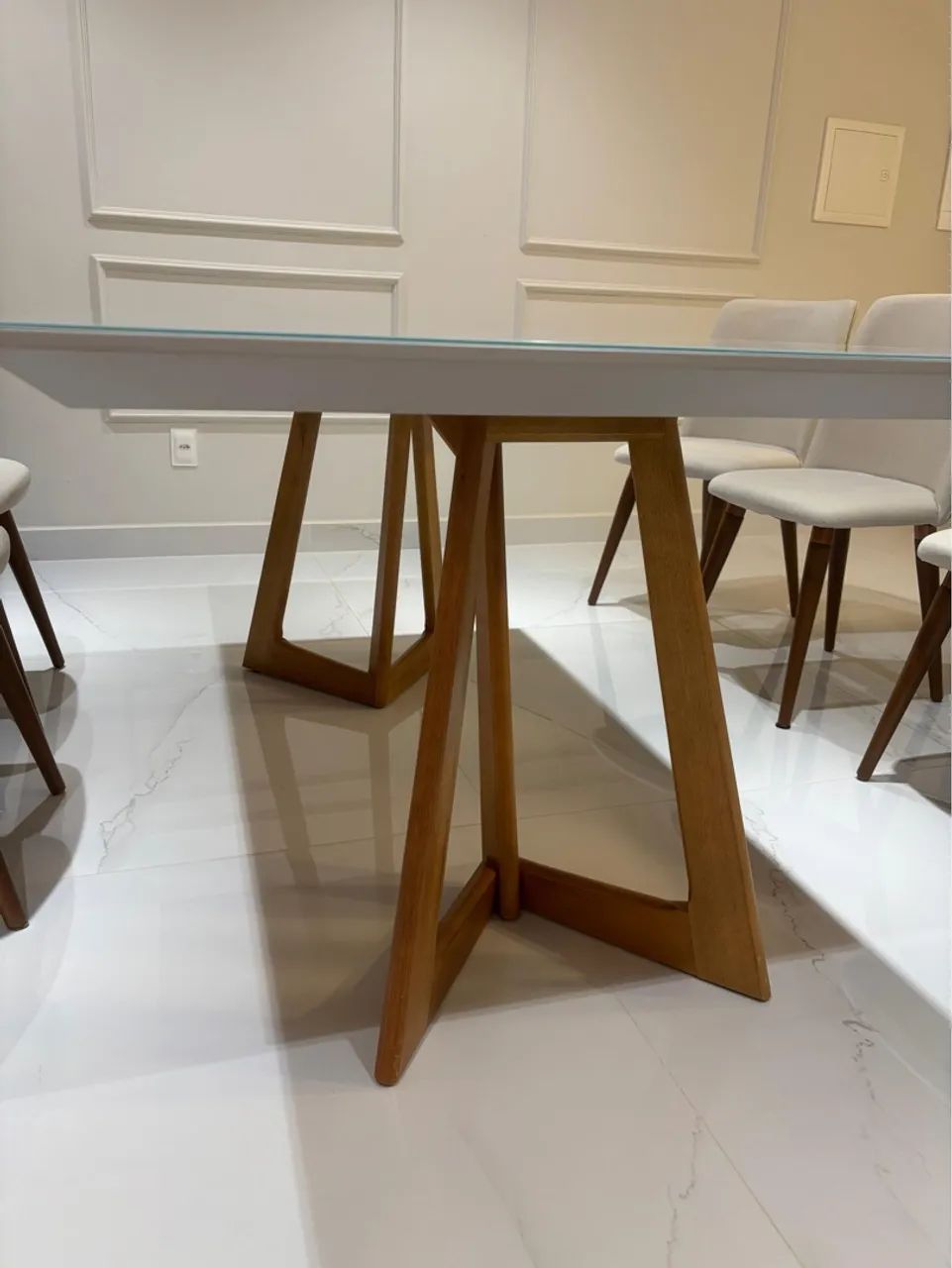Mesa de Janta 1,00 X 1,80 com 6 cadeiras  - Foto 4