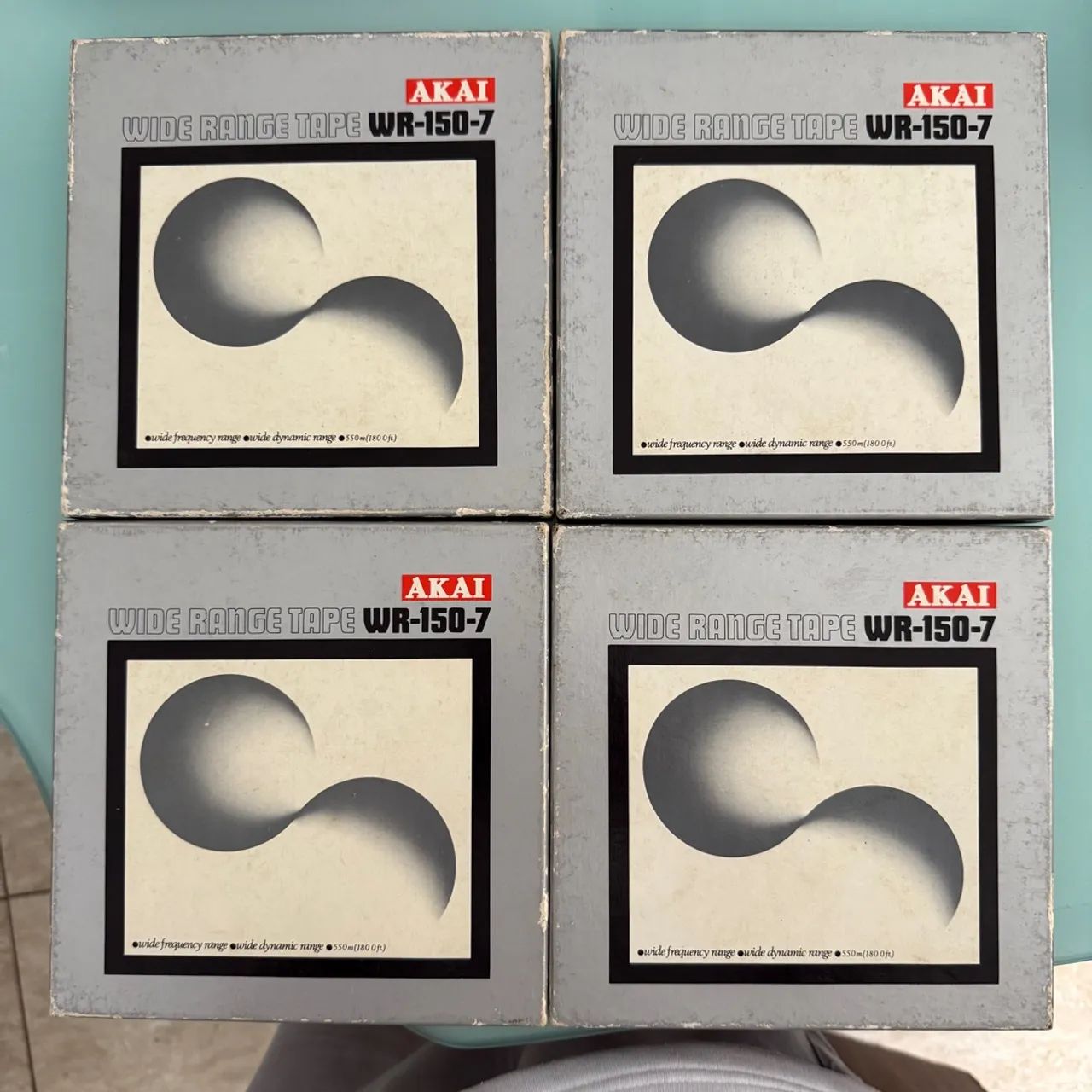 4 fitas cassete Akai WR-150-7 Wide Range