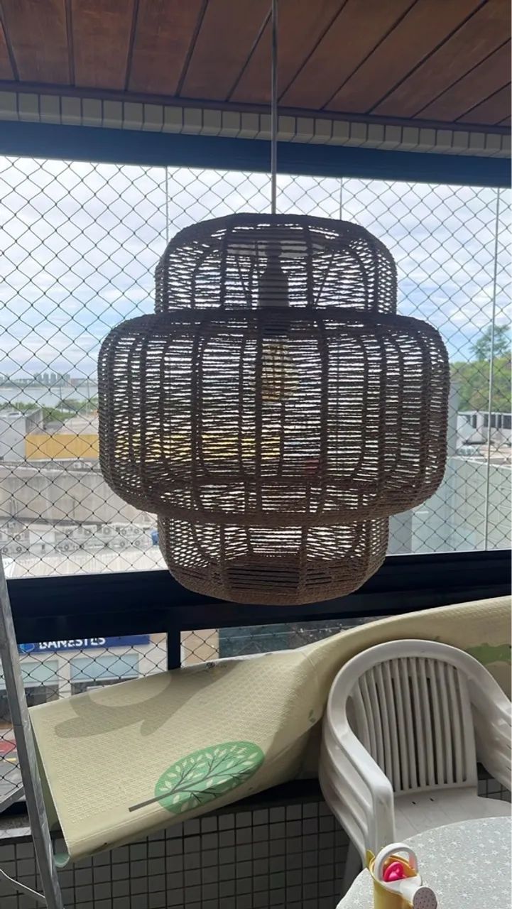 Lustre de Palha  - Iluminação aconchegante - Foto 4