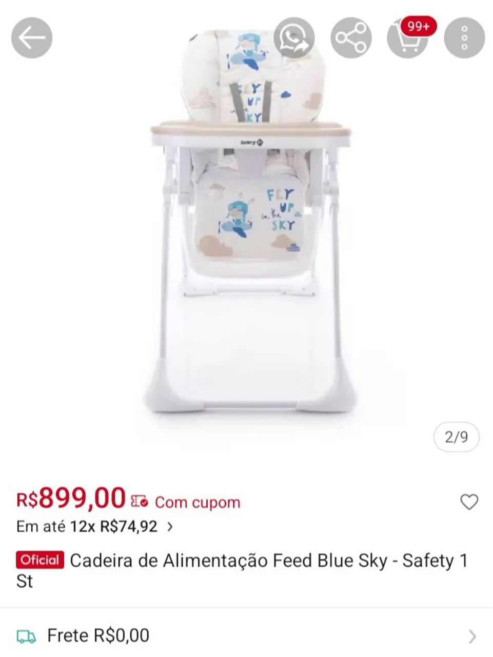 Cadeirinha de alimentação  - Foto 6