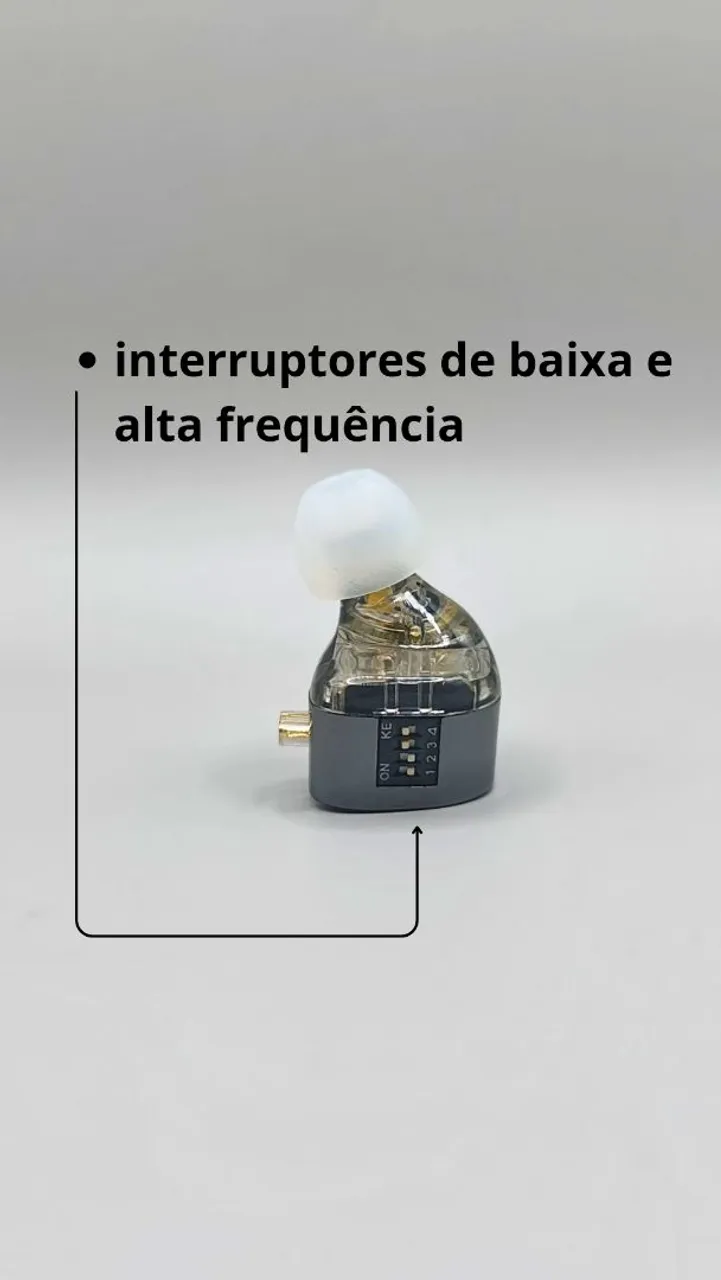 Fone retorno de palco profissional - Castor com ajuste de frequência<br>