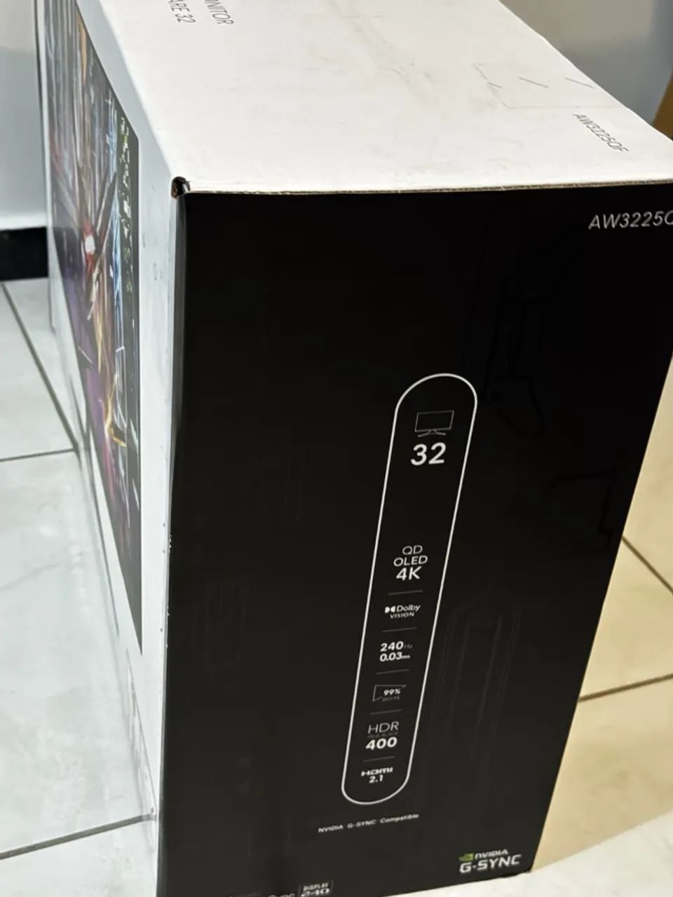 Monitor Gamer Dell Oled Alienware 32" 4K 240hz AW3225QF - Lacrado + NF - Foto 4