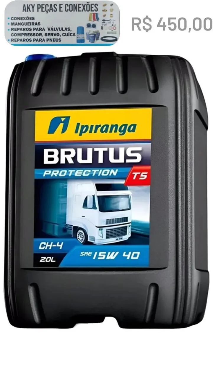 Óleo de Motor Ipiranga e Brutus 15W40 20L