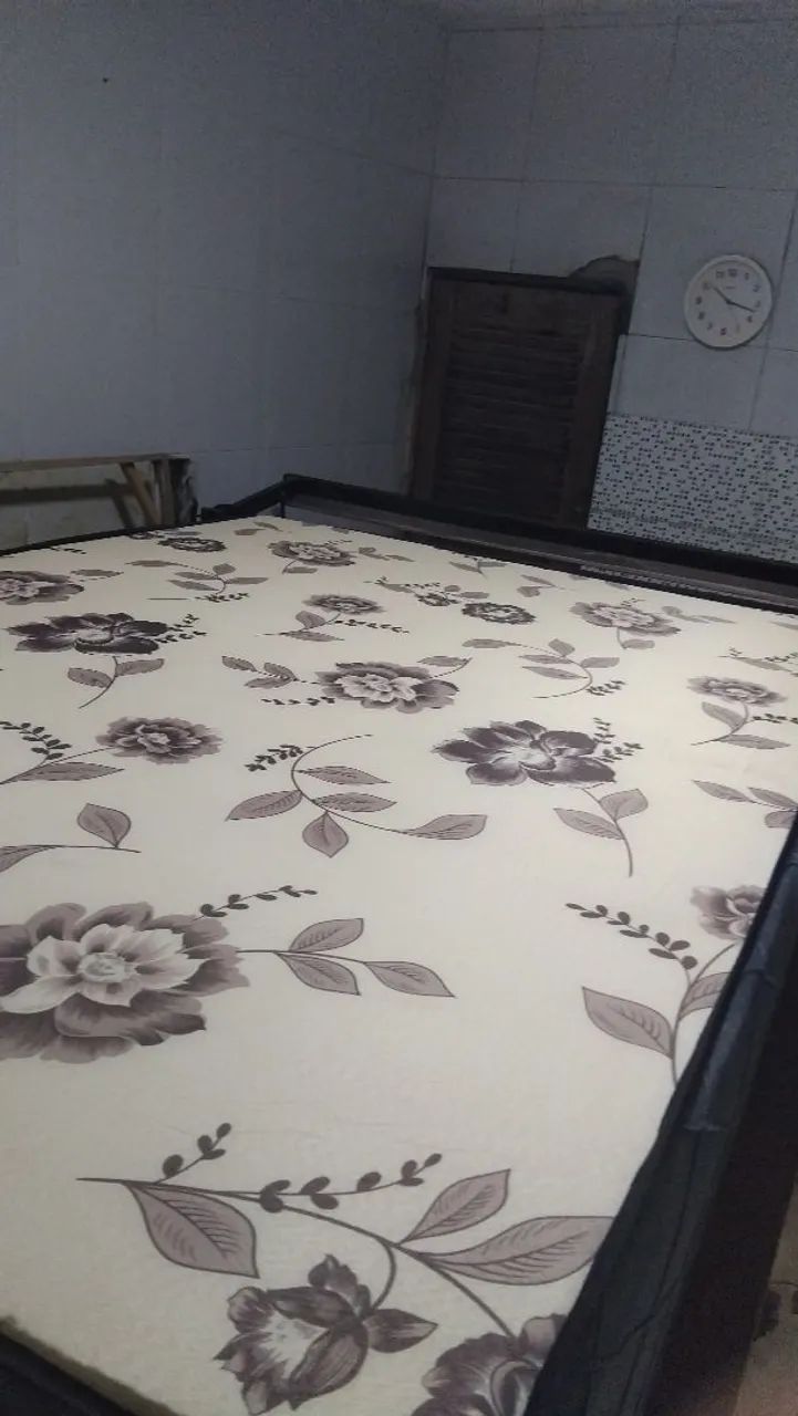 Cama Box Casal nova com design floral valor 280 - Foto 3