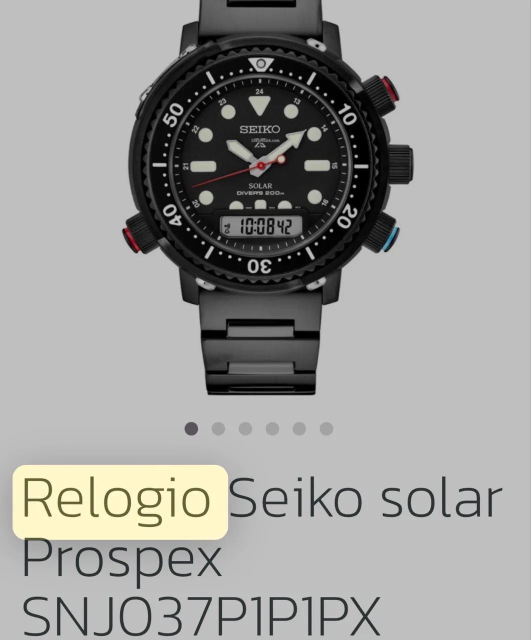 Relógio Seiko solar  - Foto 2