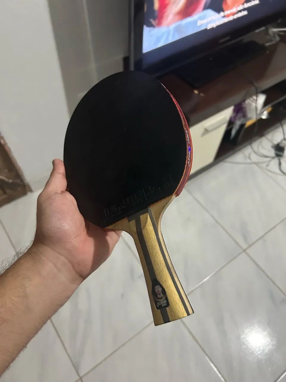 Raquete de tênis de mesa DHS 4002 acompanha capa protetora - Foto 2