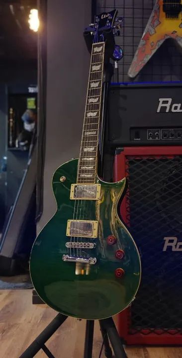 Esp LTD Eclipse EC 256 Green Flamed Maple - Foto 2