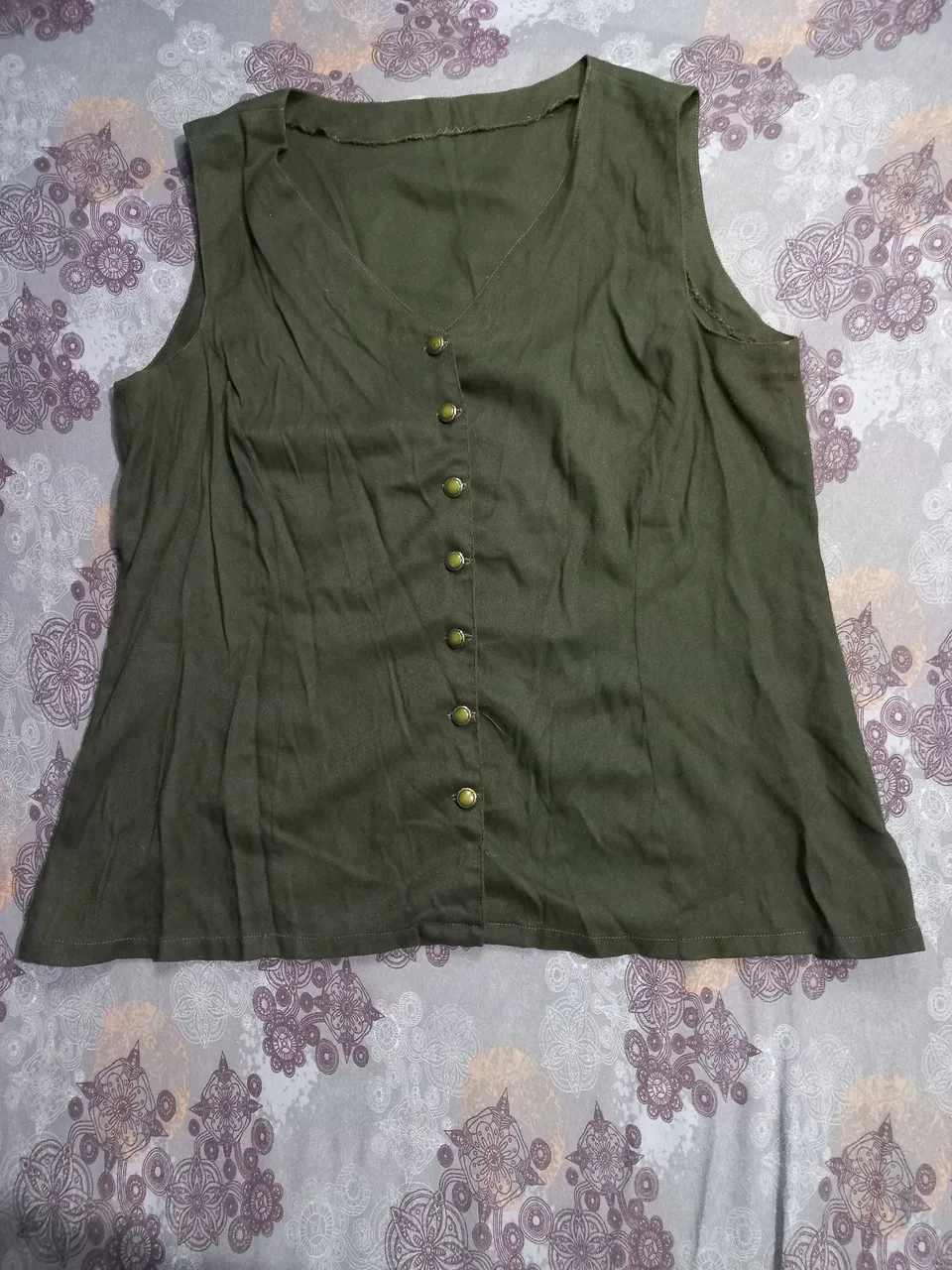 Blusa regata verde Feminina
