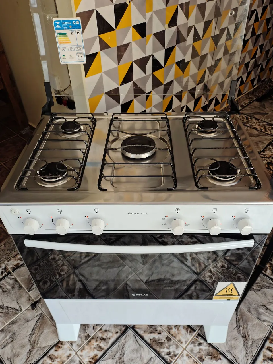 Fogão Atlas Monaco Plus 5 Bocas