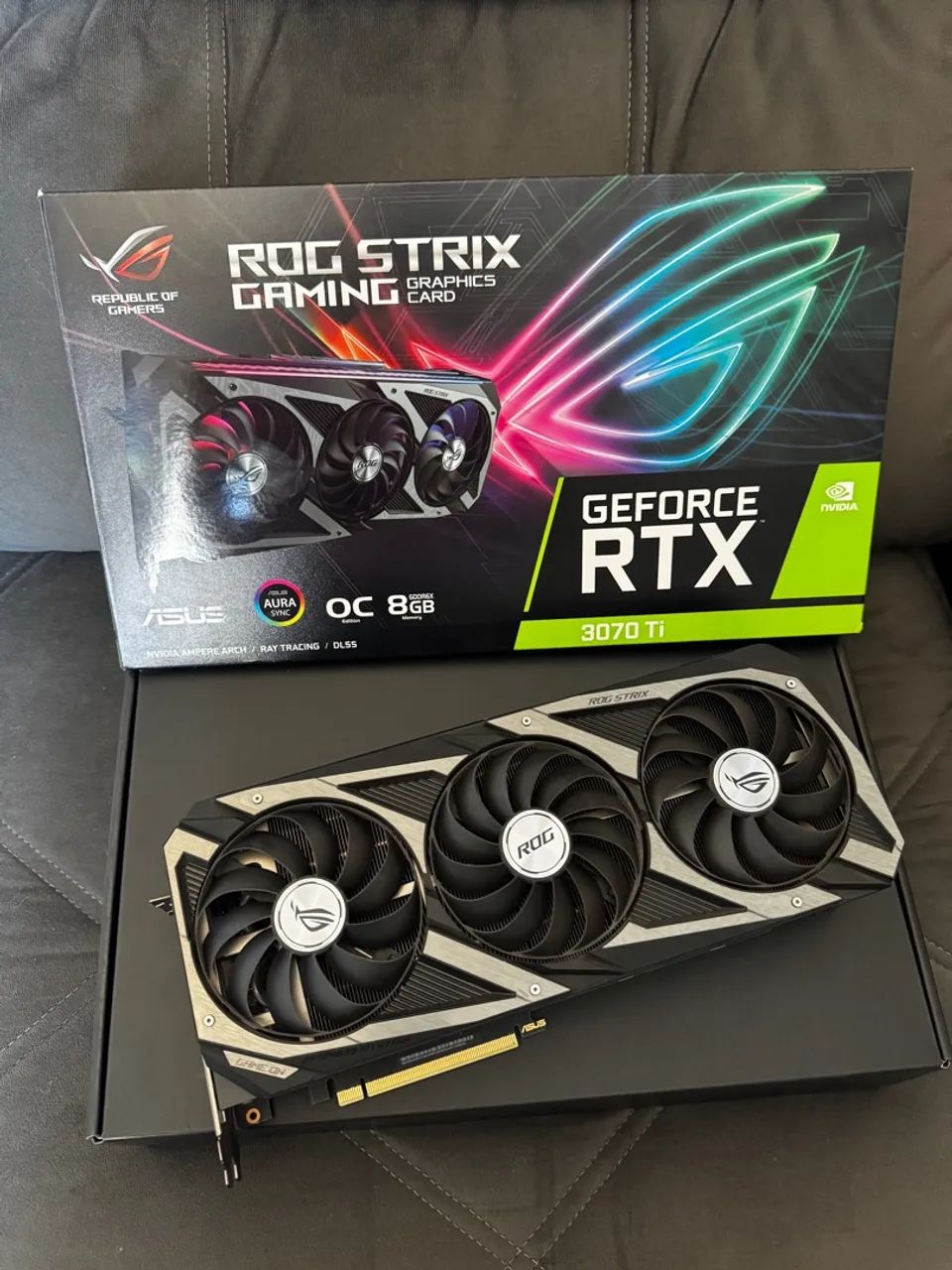 RTX 3070Ti ROG STRIX 8GB IMPECÁVEL 
