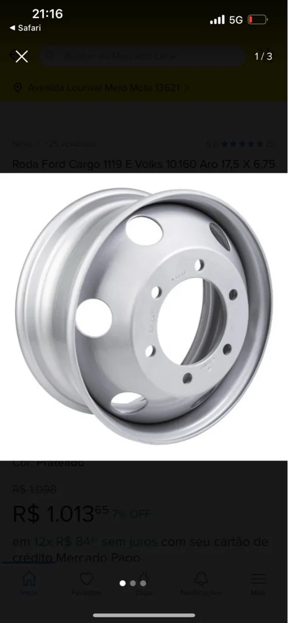 Roda para caminhões 3X4