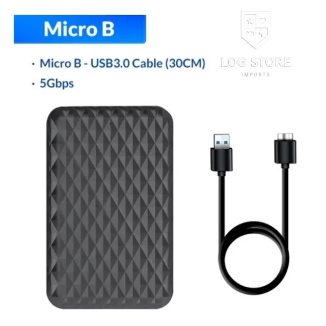 Case Externo para HD/SSD SATA 2.5 USB 3.0 - 2520 - Orico Com cabo USB 5Gbps