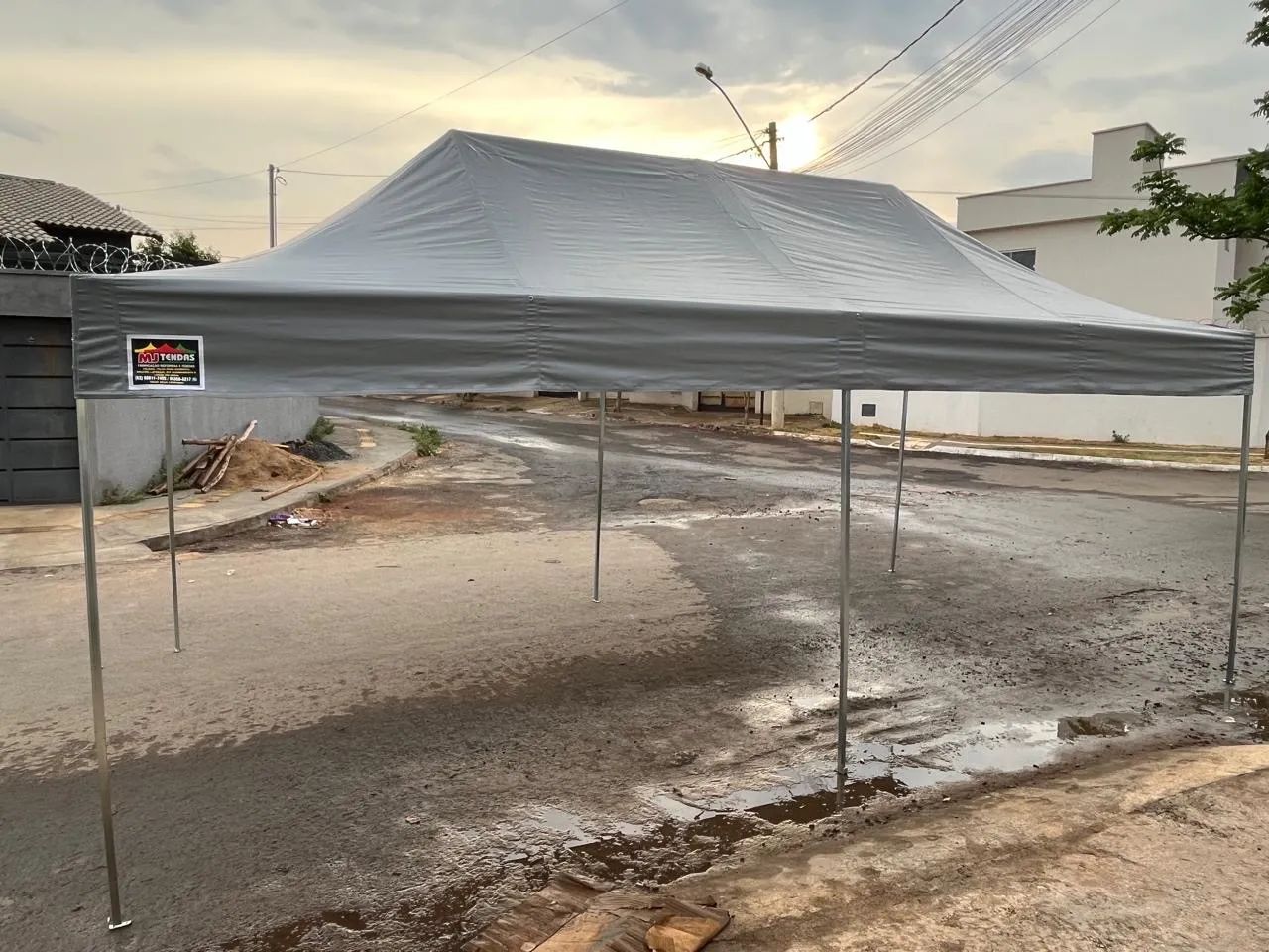 Tenda sanfonadas 3x6  Metros td1000PVC - 