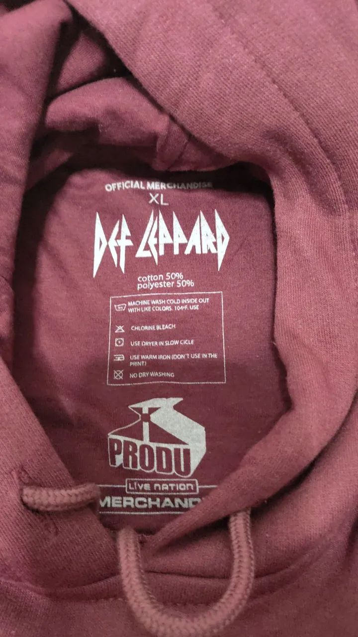 Def Leppard - Moletom oficial de tour "XL" GG - Foto 4