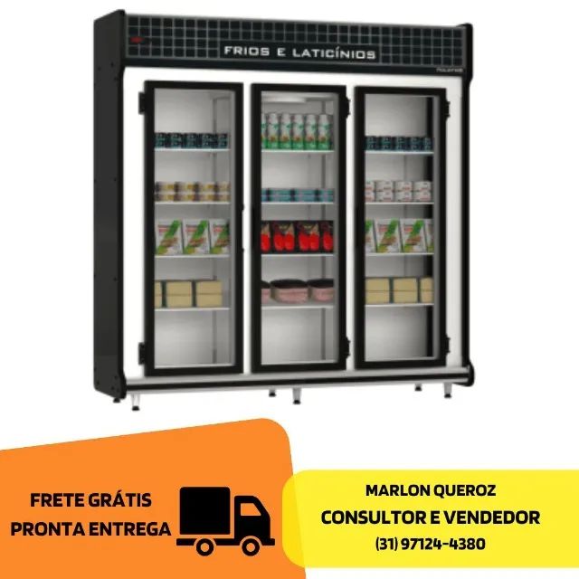 Refrigerador Auto Serviço 3 Portas PoloFrio