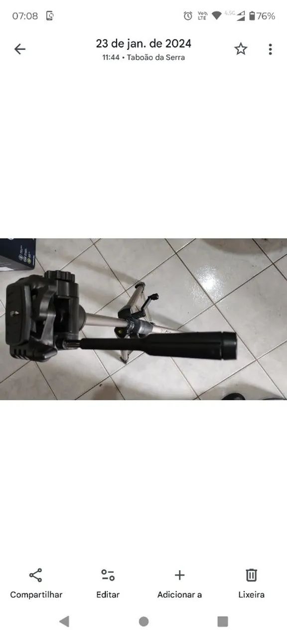 Tripé (filmadora ou máquina fotográfica) WT3770 - Foto 3