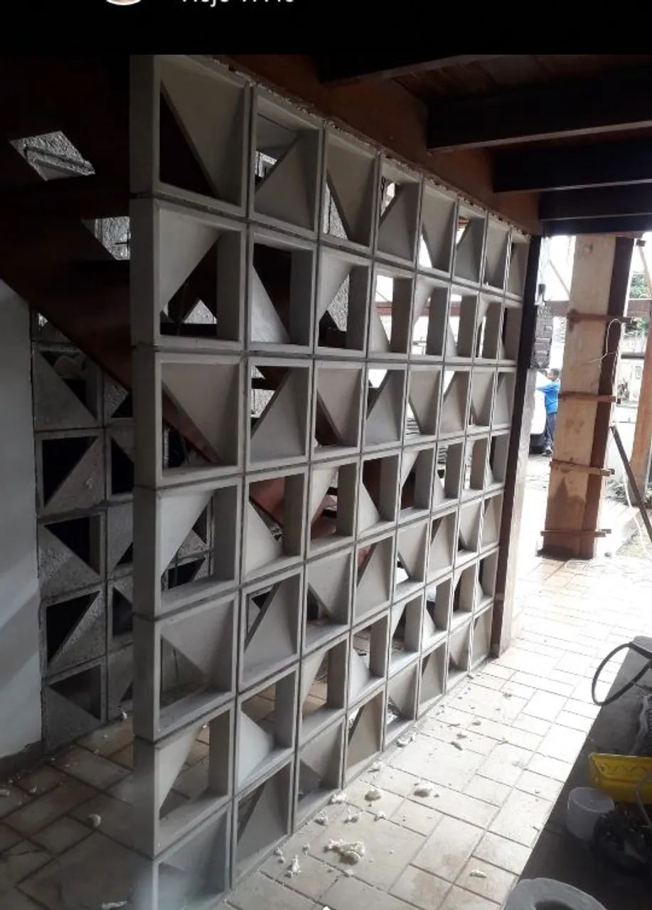 Cobogo triangular 30cm quadrado 433926564783728642