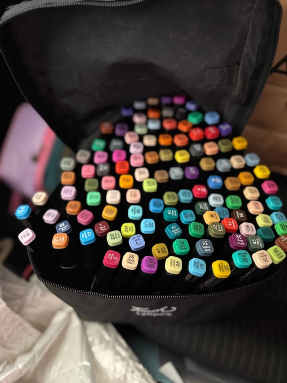 Marcadores Artísticos Profissionais - marca touch 120 canetas Diversas Cores